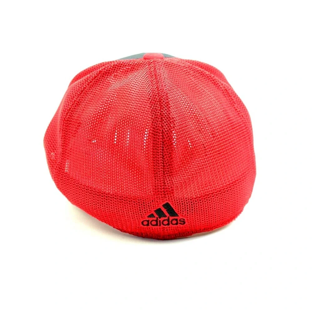 Adidas Louisville Cardinals Red and Black FitMax 70 Stretch Hat Cap Size S/M NEW